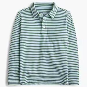 Crewcuts Green and Gray Striped Turtleneck